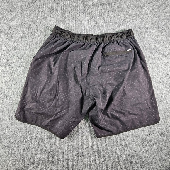 Vuori Mens Banks Shorts L Large Black Micro Dot V330 7.5" Inseam Hybrid Athletic - Picture 9 of 13